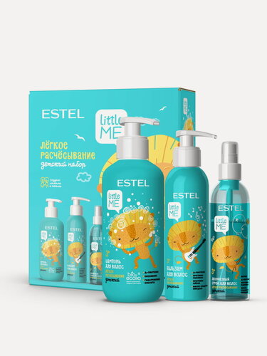 Изображение товара Набор для ухода за волосами детский ESTEL PROFESSIONAL Little Me легкое расчесывание 300+250+200 мл