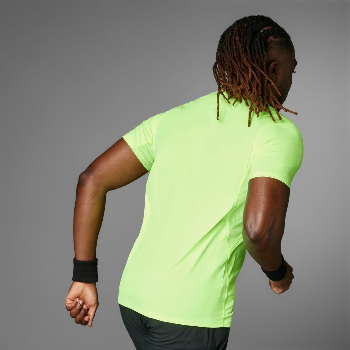 Футболка спортивная adidas Adizero Essentials Running Tee, размер 2XL, зеленый — фото 1