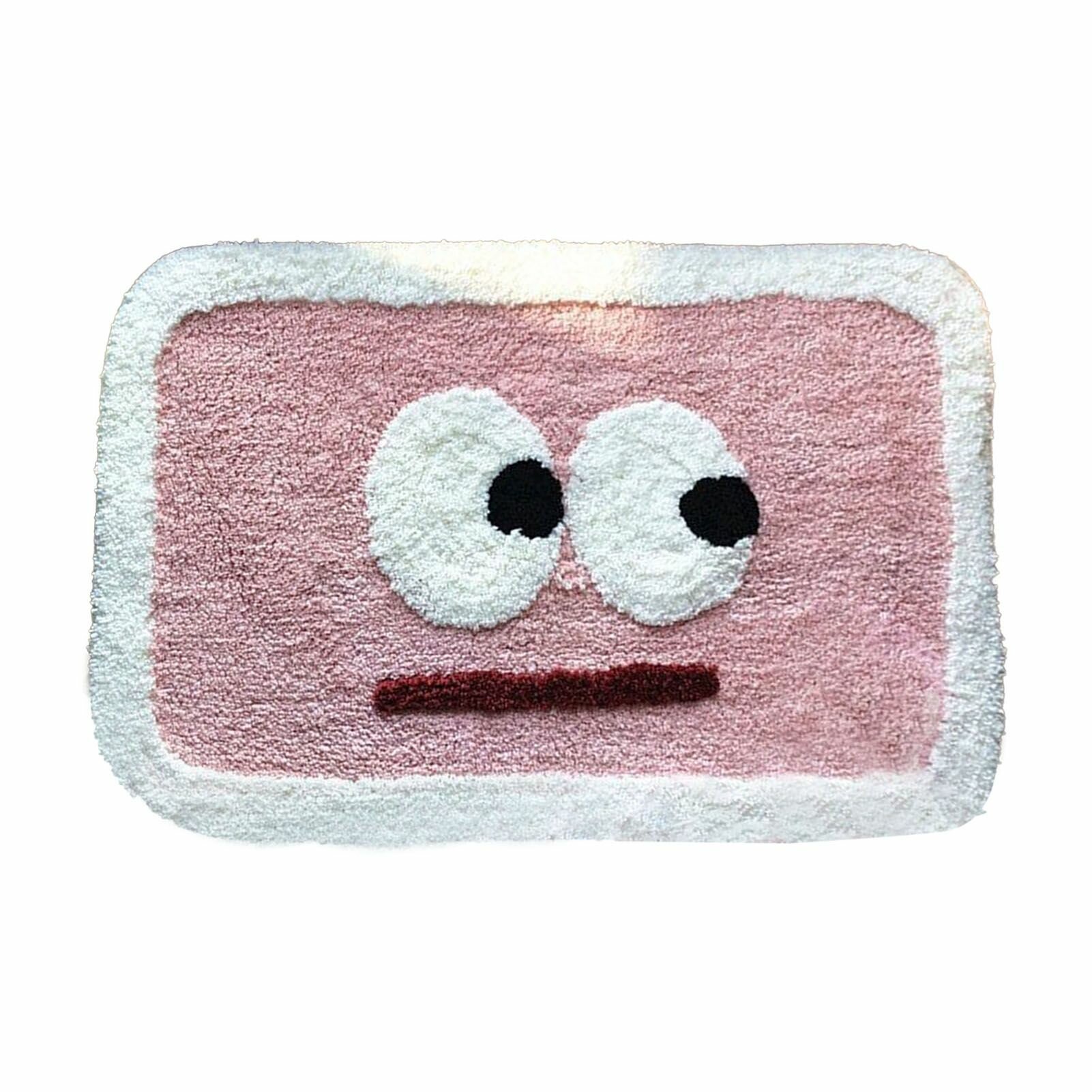 Крытый дверной коврик водопоглощающий напольное одеяло для дома ванной комнаты и туалета с милым рисунком розовых глаз 40x60 см/157x236 дюйма