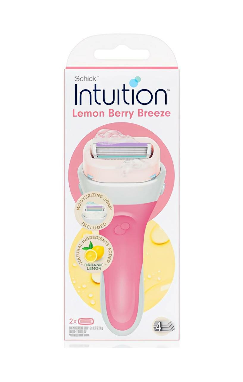 Бритва Schick Intuition, женская, увлажняющая, 4 лезвия, с алоэ