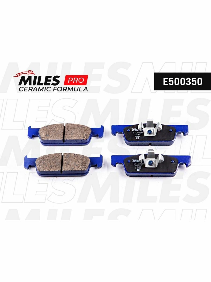 Колодки тормозные дисковые передние MILES E500350 для DACIA Logan, RENAULT Clio, Sandero