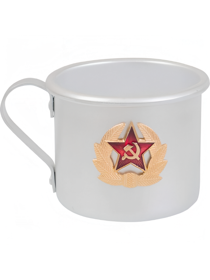 Подарки Алюминиевая кружка с шильдиком 