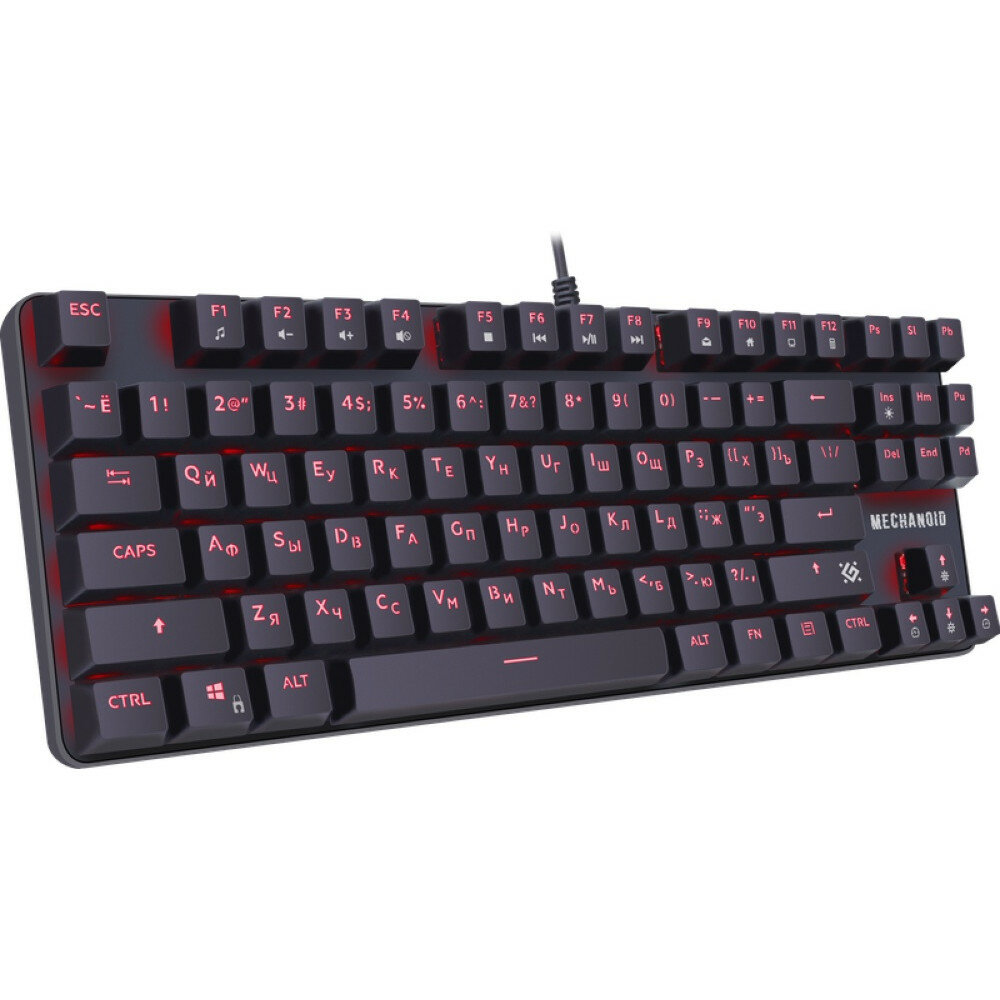 Механическая клавиатура Defender Mechanoid GK-581, USB, подсветка, русская раскладка, красная