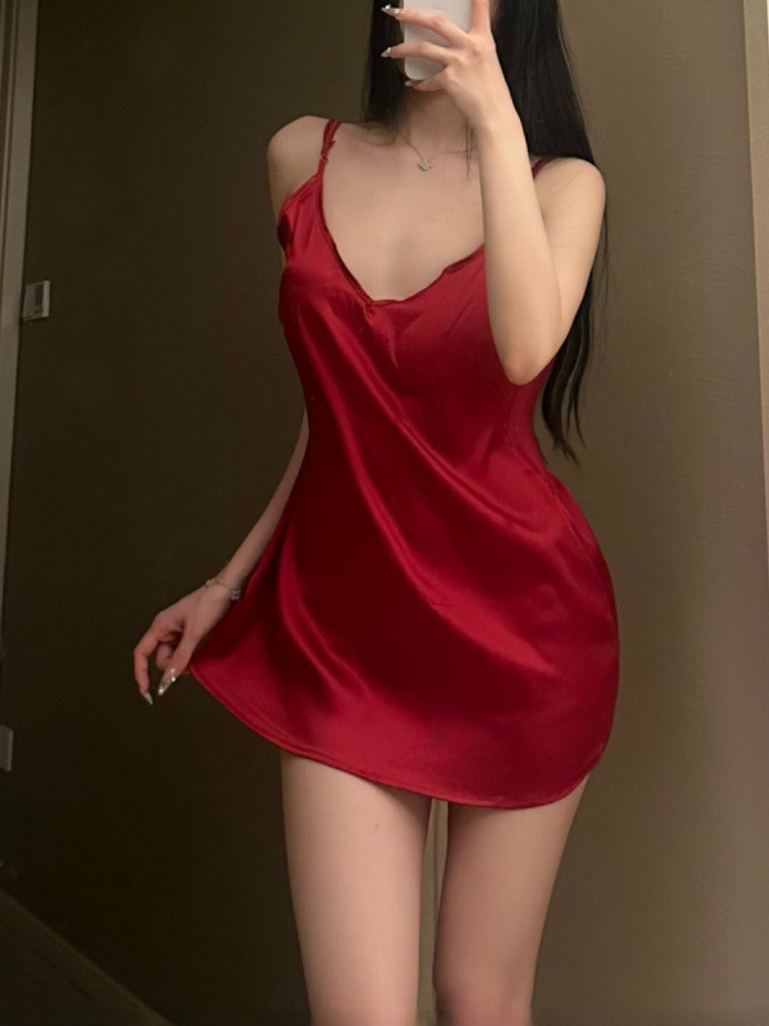 Блуза  Romantic Homewear, размер S / M / L, красный