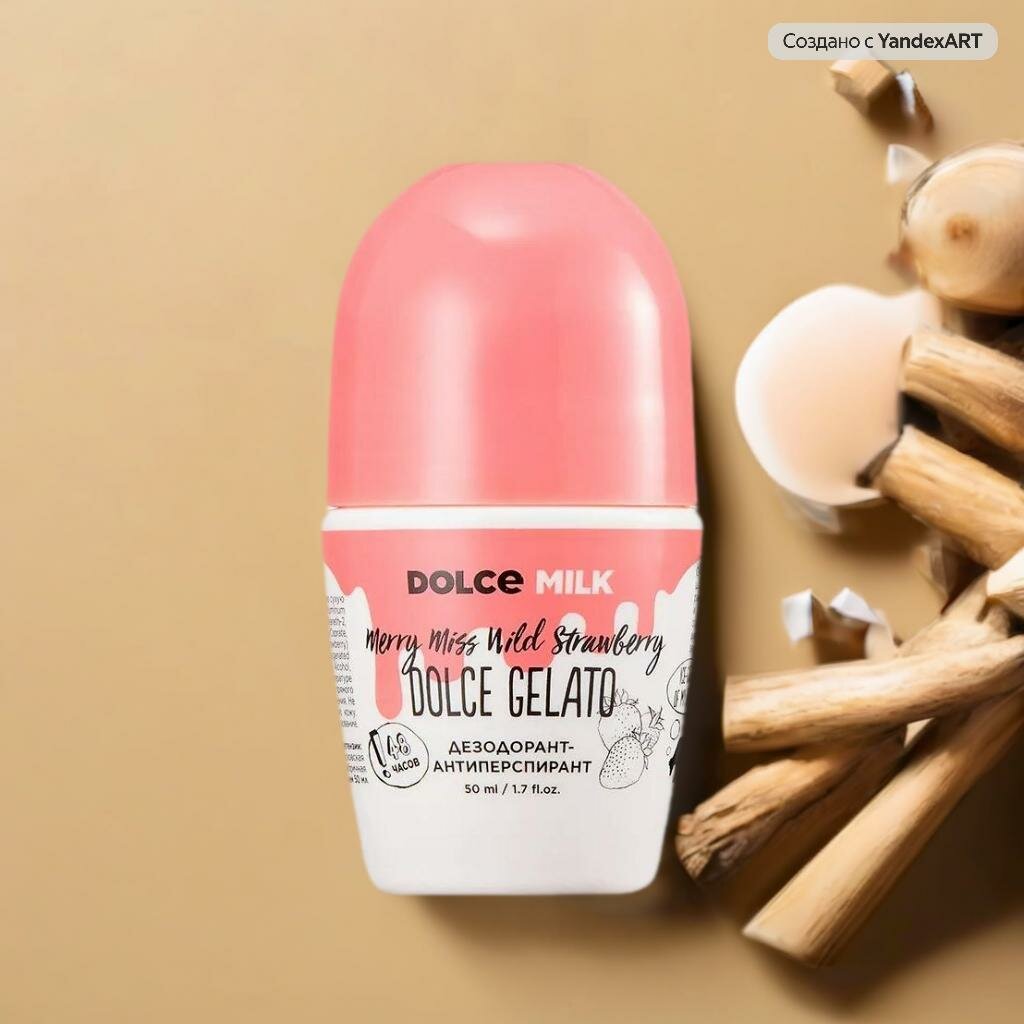 Дезодорант Dolce Milk "Мисс Клубничный компромисс", шариковый, 50мл