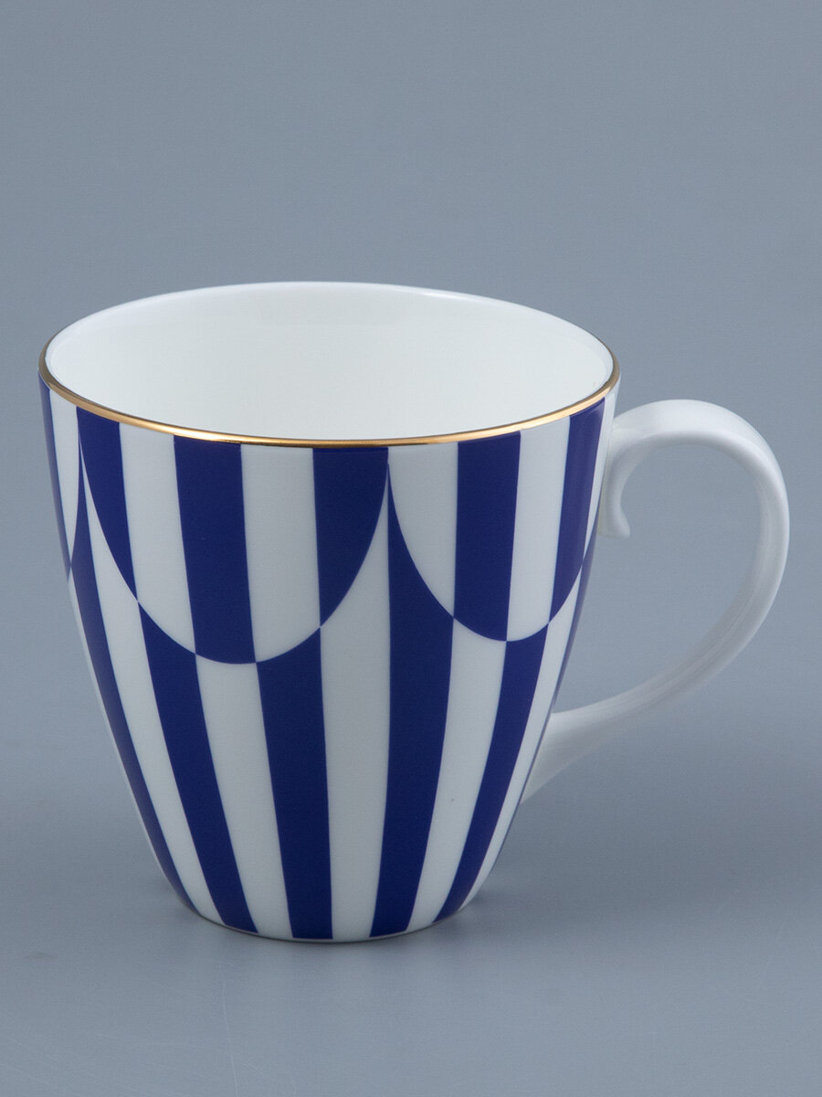 Бокал "Да и нет", костяной фарфор, форма Весна, Императорский фарфоровый завод, 450мл