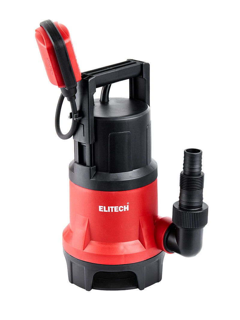 Насос Elitech НПД 550-35П погружной дренажный 220В 550Вт высота подъема 7м