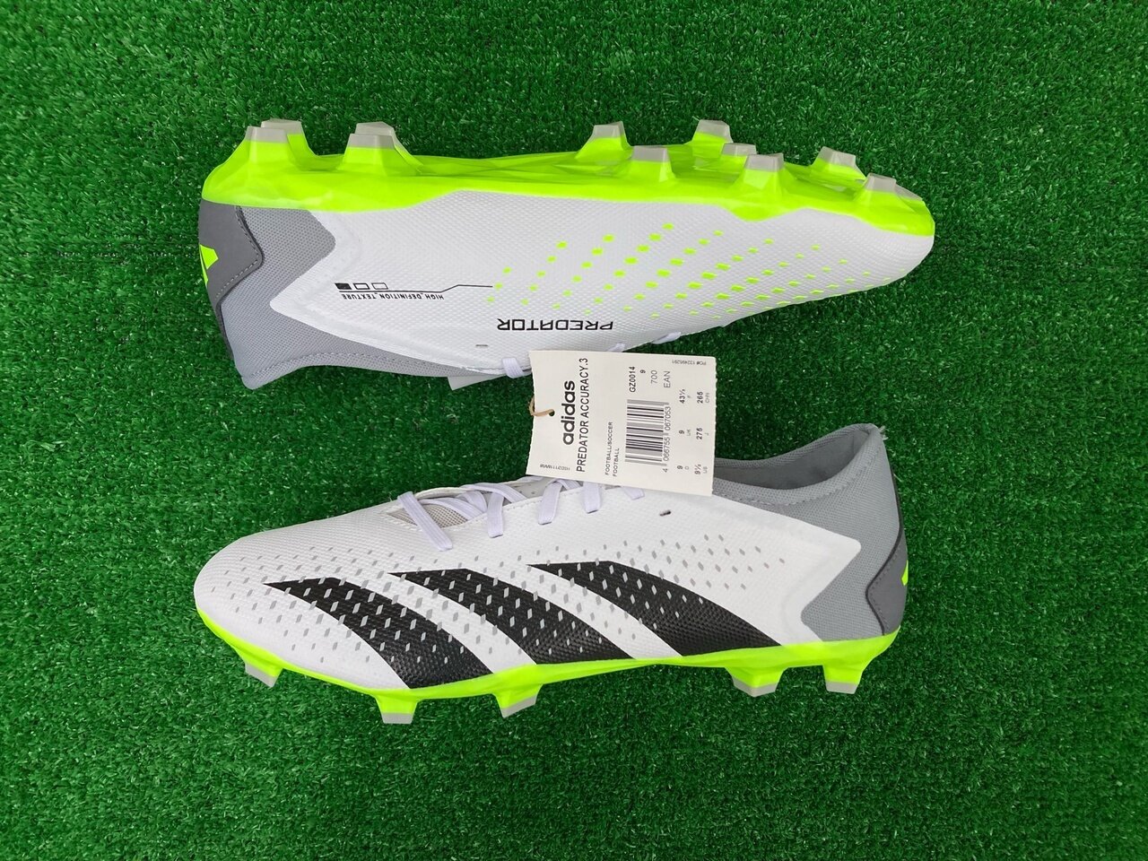 Бутсы adidas, размер US 9½ | UK 9 | FR 43⅓ | JP 275, black/white