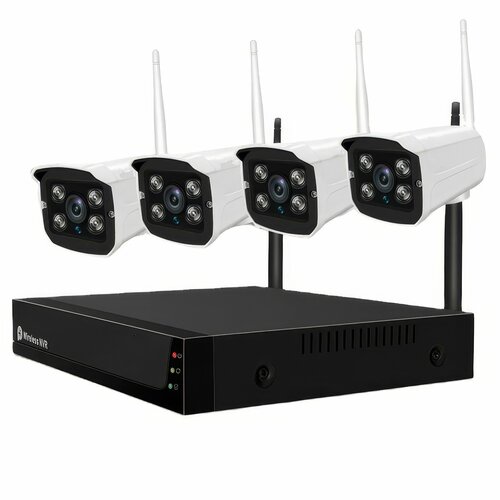 Беспроводной комплект видеонаблюдения SriHome с 4 камерами Wi-Fi 8308₽