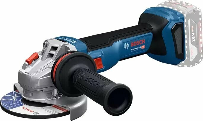 BOSCH Болгарка аккумуляторная GWS 18V 18.0 В 125 MM 9000 об/мин M14 без АКБ ЗУ и кейса.