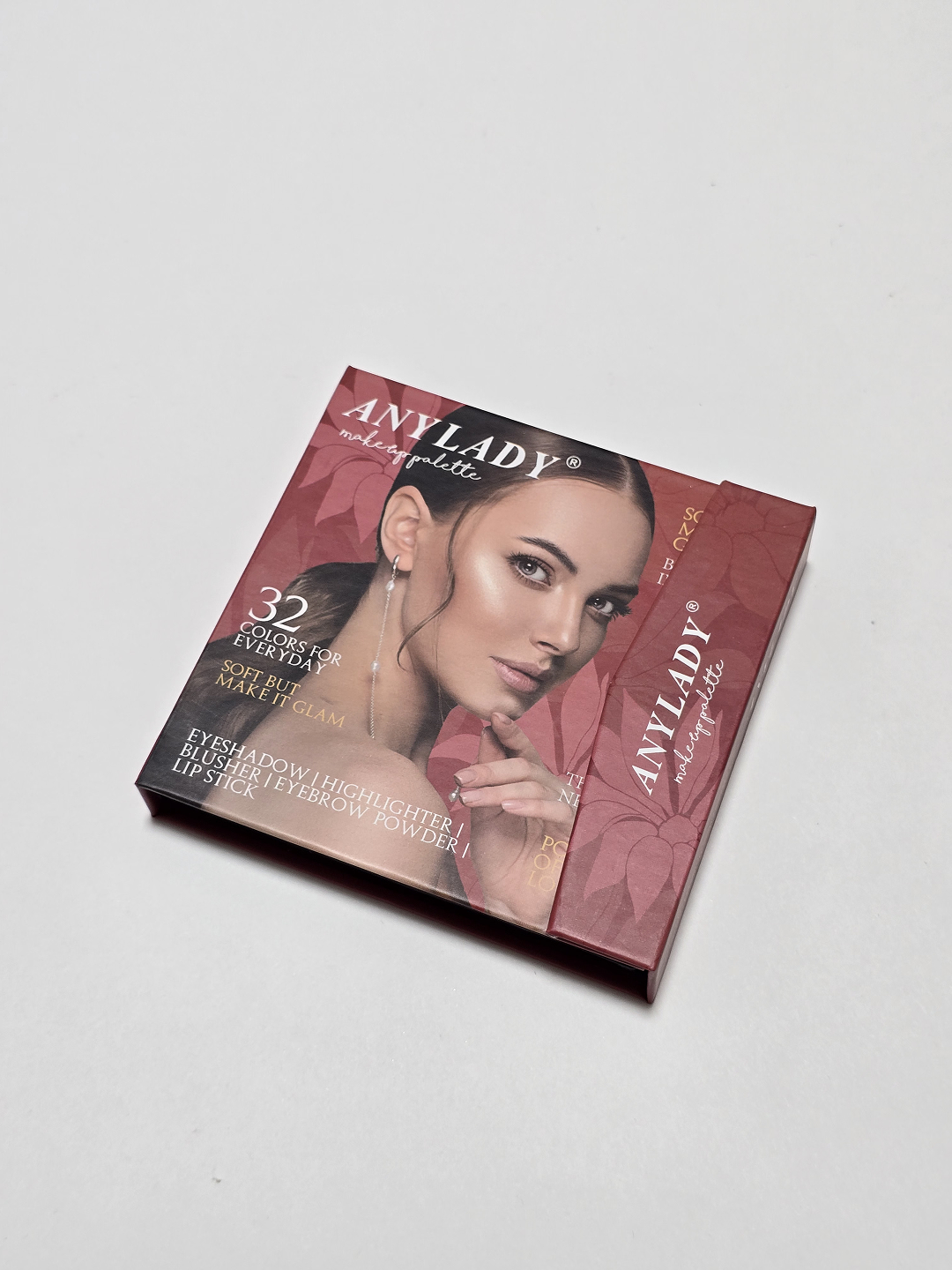 Тени для век в форме книги, с кисточкой, румянa, контринг, помада