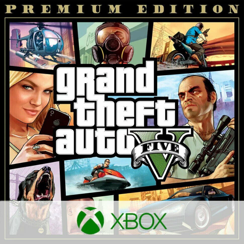 Игра Grand Theft Auto V GTA 5 Premium Edition Xbox One, Series S / X, цифровой ключ, Русские субтитры и интерфейс