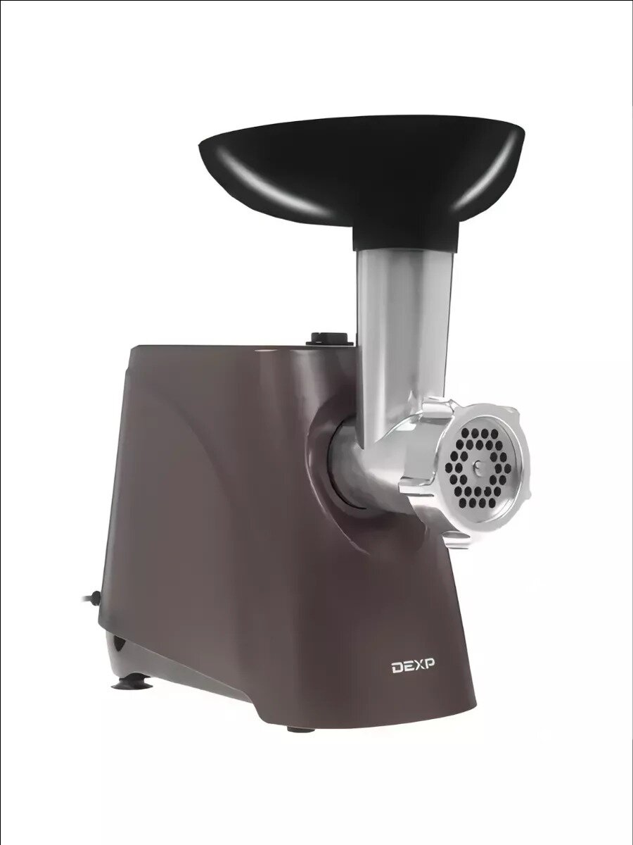 Мясорубка DEXP MGP-1800, коричневый, пластик, 4 насадки, 2 диска для фарша