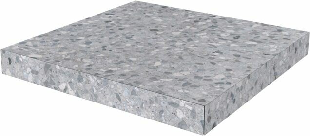 SG632620R/GCA Ступень угловая клееная Терраццо серый 33x33x09