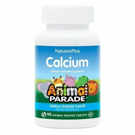 Natures Plus AP Calcium 90 жевательных таблеток ваниль кальций жевательный