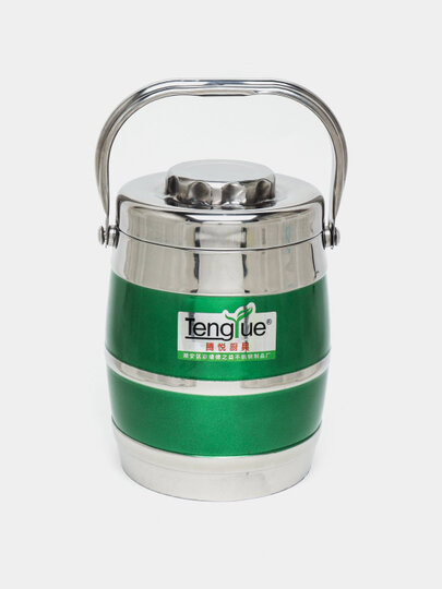 Термос пищевой, изготовлен из теплосохраняющей нержавеющей стали, для супа — фото 1