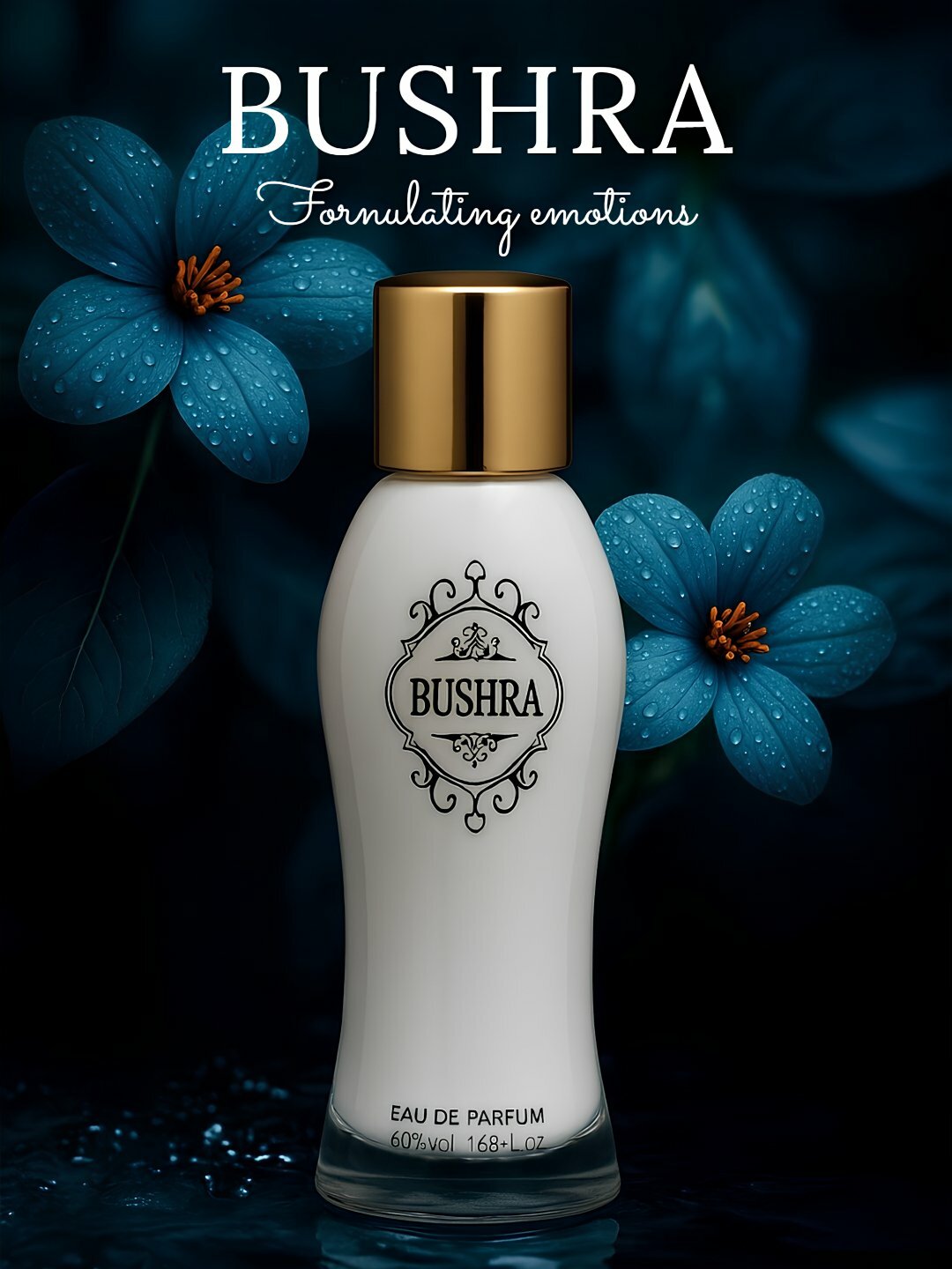Парфюмированный спрей BUSHRA "Water Perfume", с феромонами, без спирта, 50мл