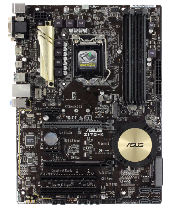 Материнская плата ASUS Z170-K, для процессоров Intel, сокет LGA1151, чипсет Intel Z170