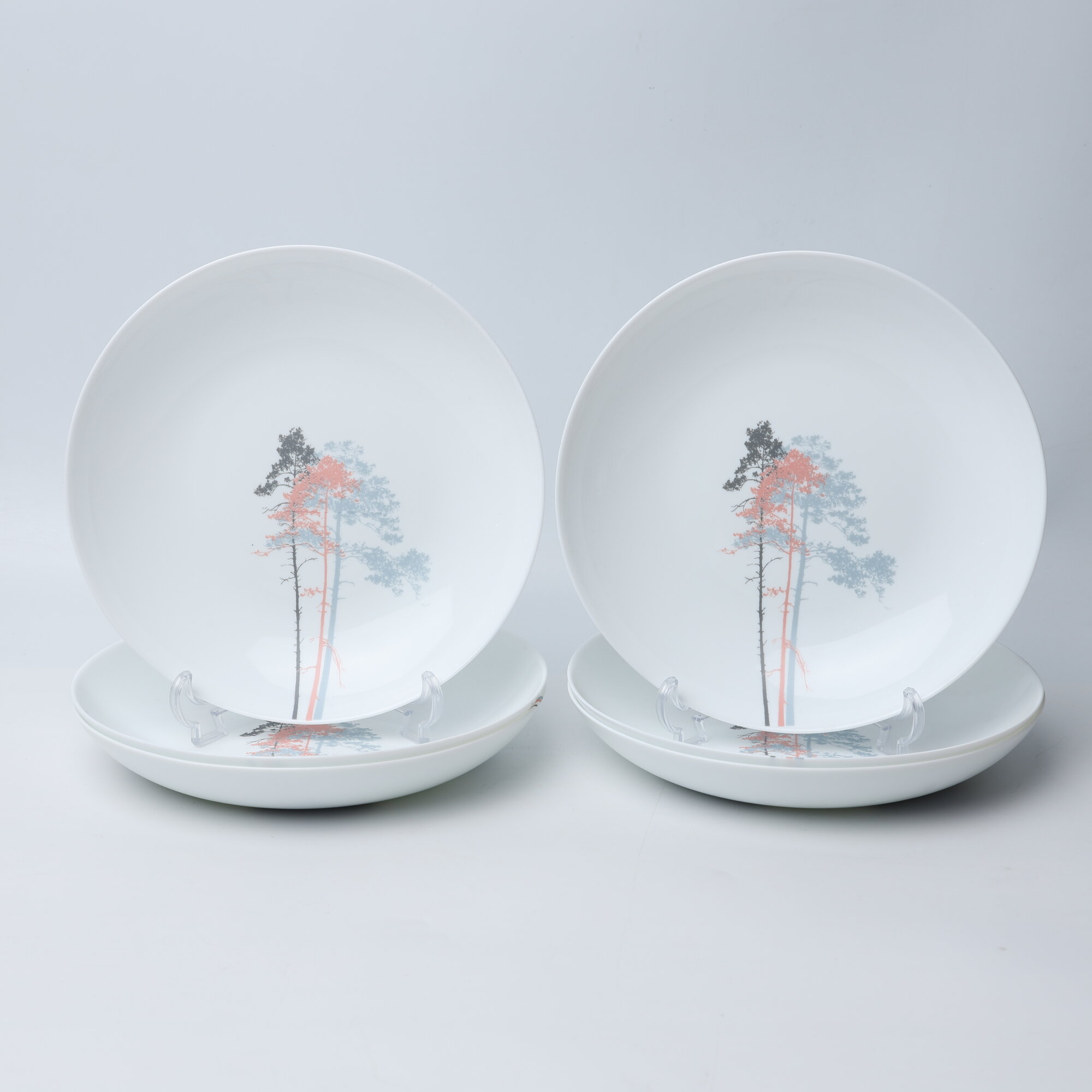 Asia Home (dinova saina) Тарелки Dinova Saina PINK 22,5 см 6pcs — фото 1