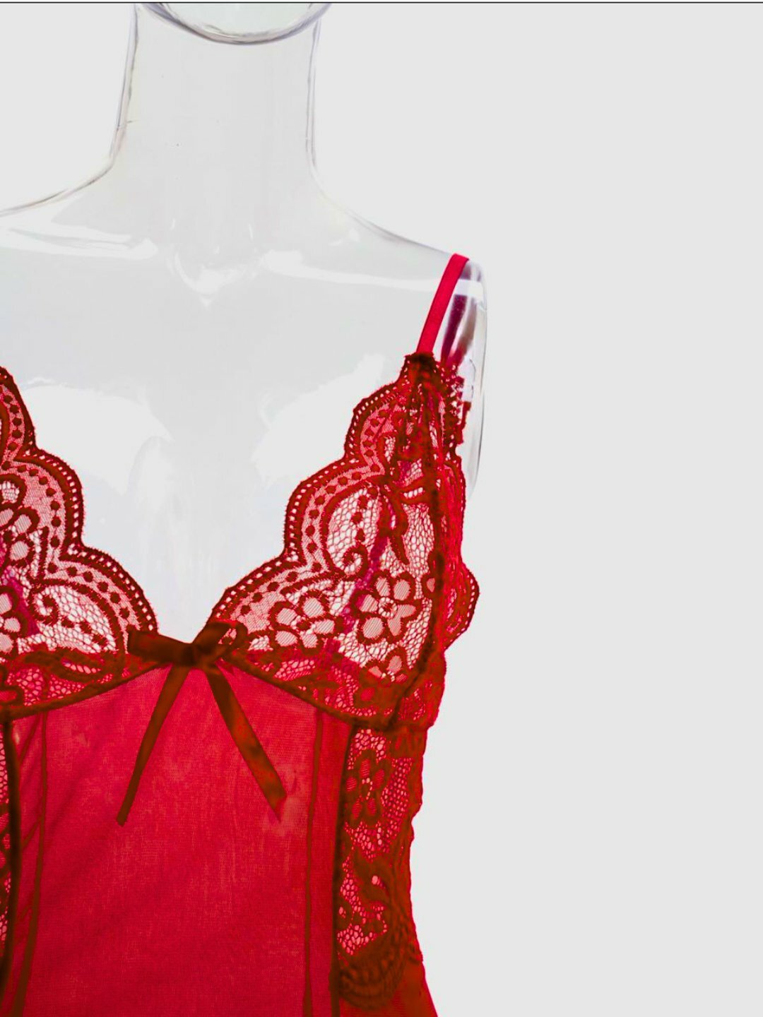 Сорочка , размер с м л хл 2 хл 3 хл, красный — фото 1