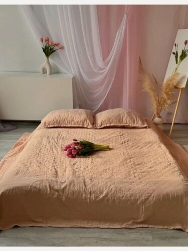 Изображение товара Покрывало MAJOLI, вареный хлопок, стеганое, с наволочками, Евро, 220x240см