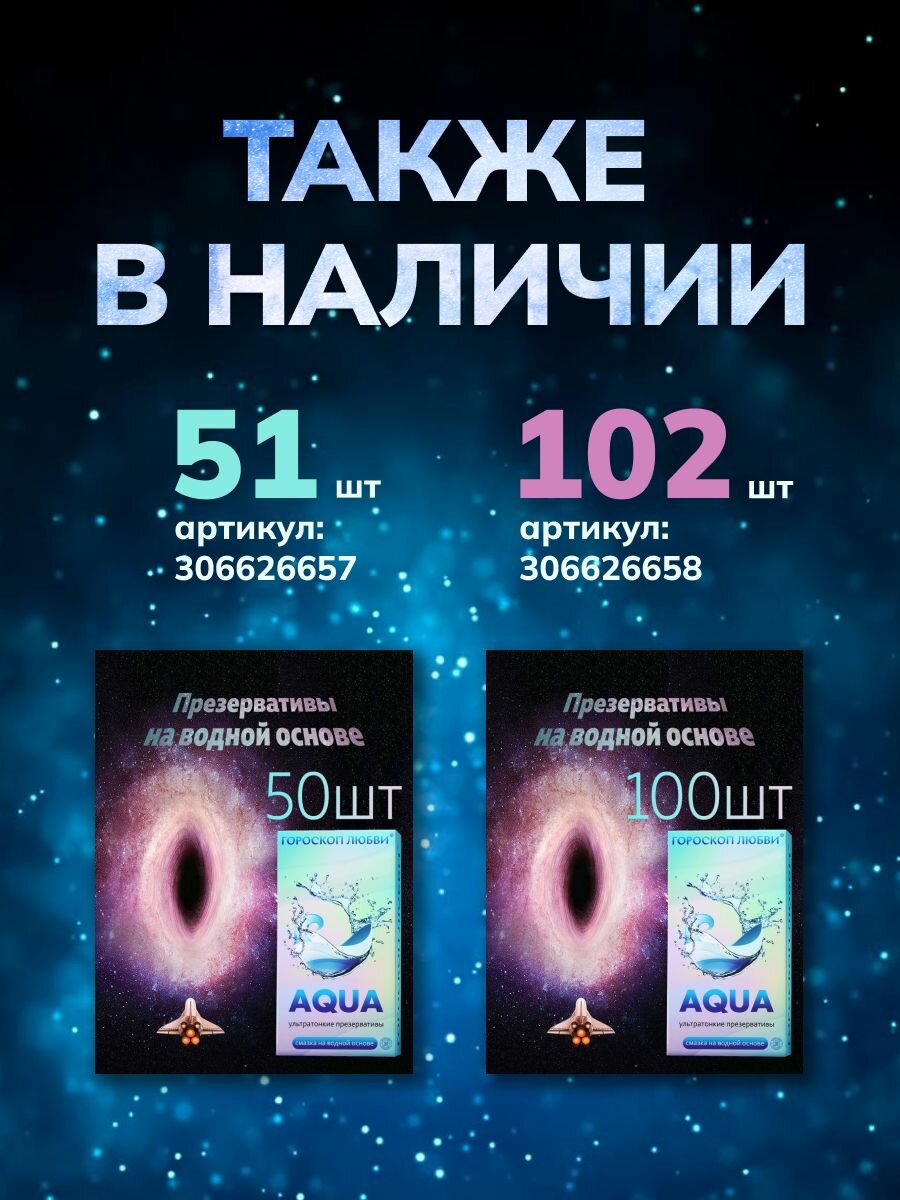 Презервативы 12шт ультратонкие, Гороскоп любви AQUA — фото 1