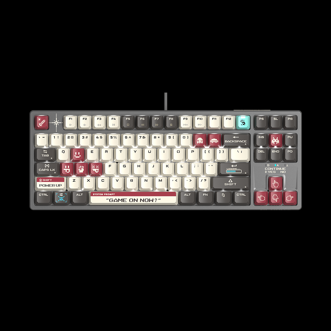 Клавиатура Bloody S87 NARAKA Edition BLMS, механическая, 75%, 87+1 клавиш, компактная