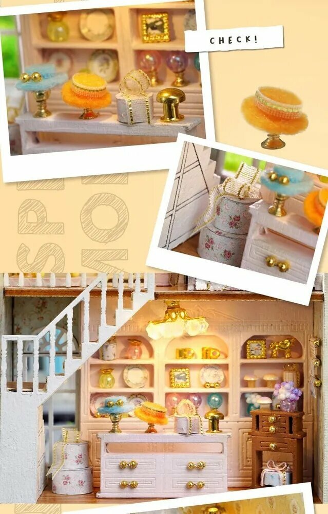 Румбокс Дом с подсветкой, 83мм x 59мм x 135мм, без музыкального механизма, от 10 лет — фото 1