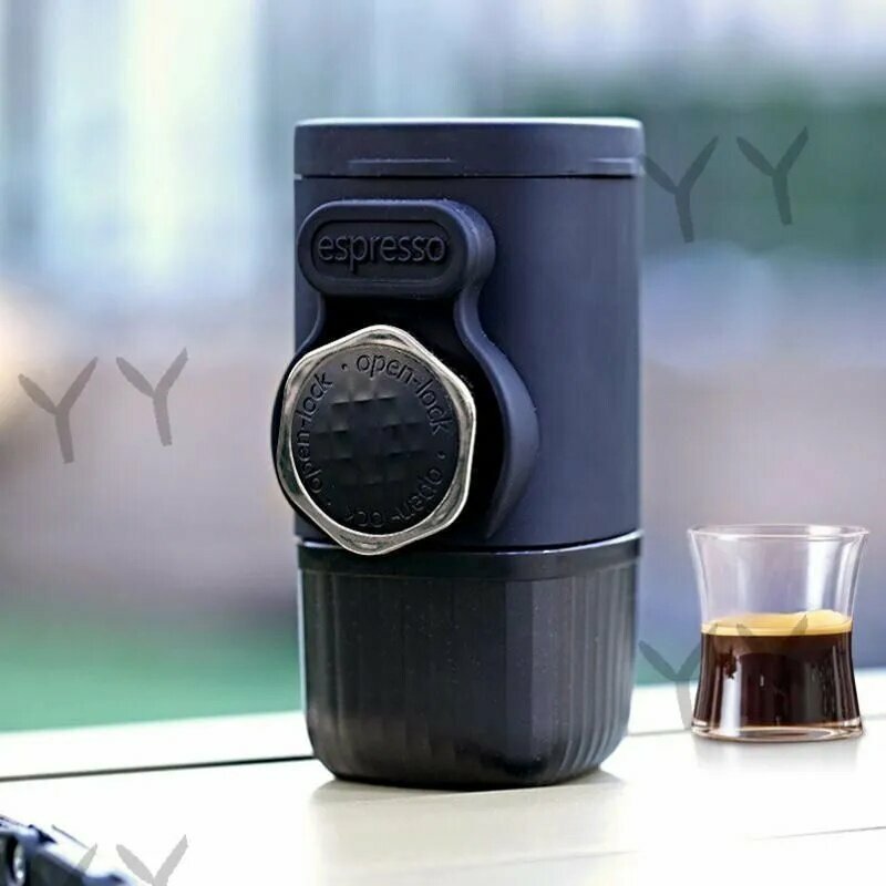 Кофеварка чалдовая Портативная кофемашина с ручным прессом светло-коричневый