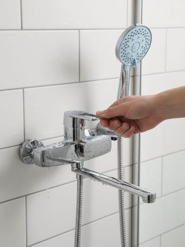 Изображение товара Смеситель для ванны Trigor D6-404, с душем, хромированное покрытие, латунь