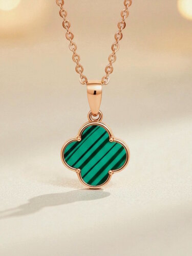 Изображение товара Подвеска, серебро, 925 проба, золочение, малахит синтетический