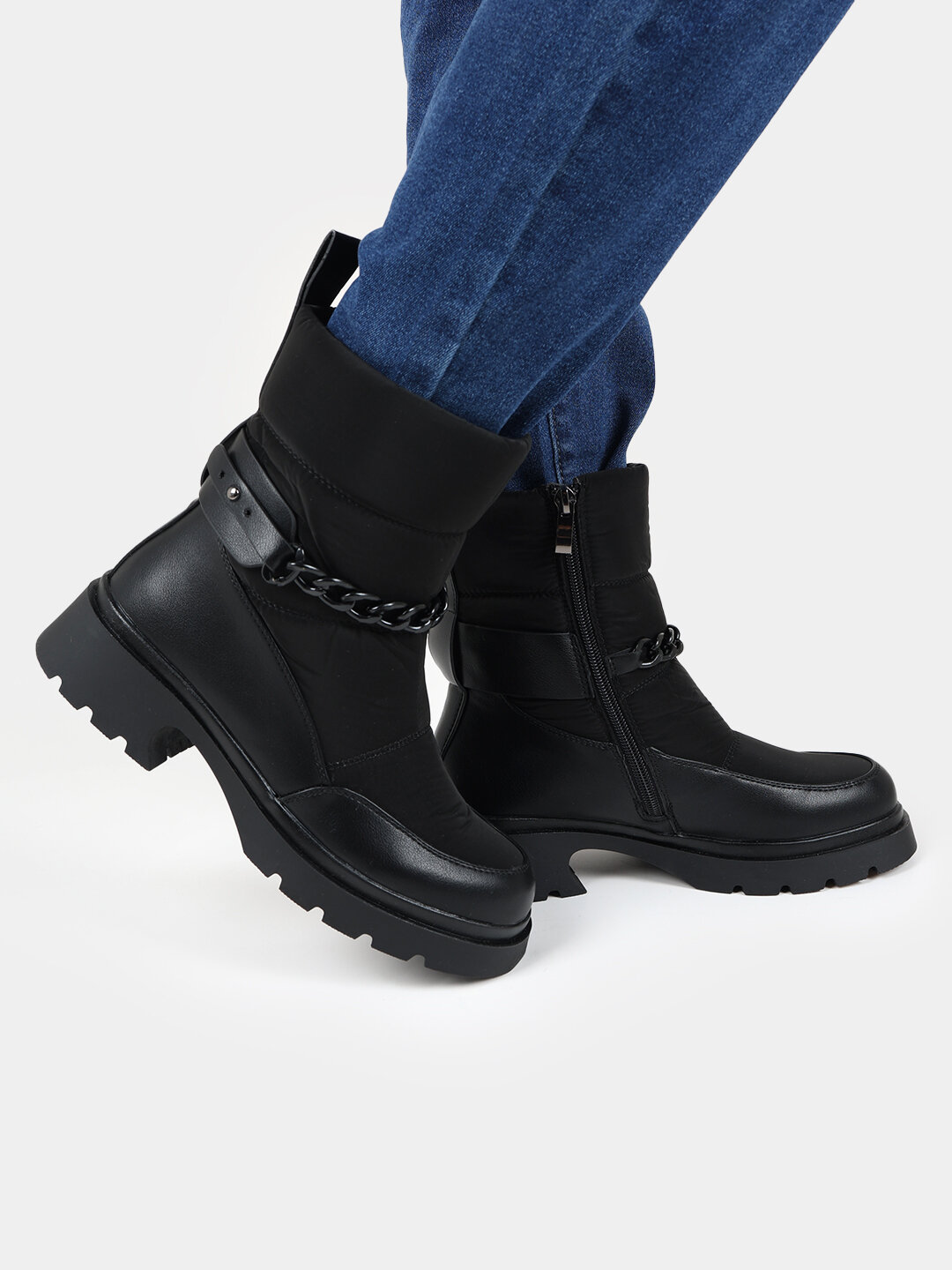 Полусапоги, размер 37, хром — фото 1