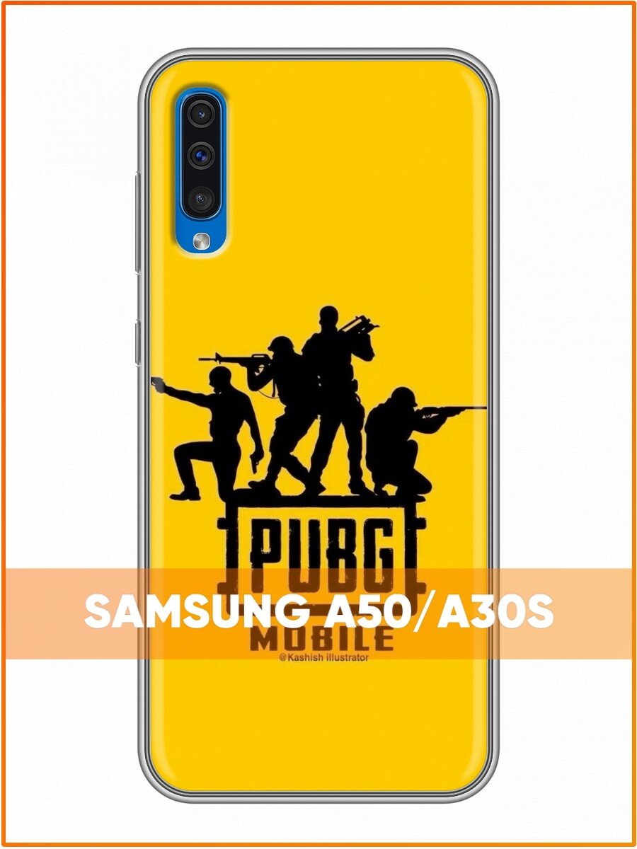Чехол для Samsung Galaxy A50, А30s Для мальчиков PUBG (Самсунг Галакси А50, А30s)