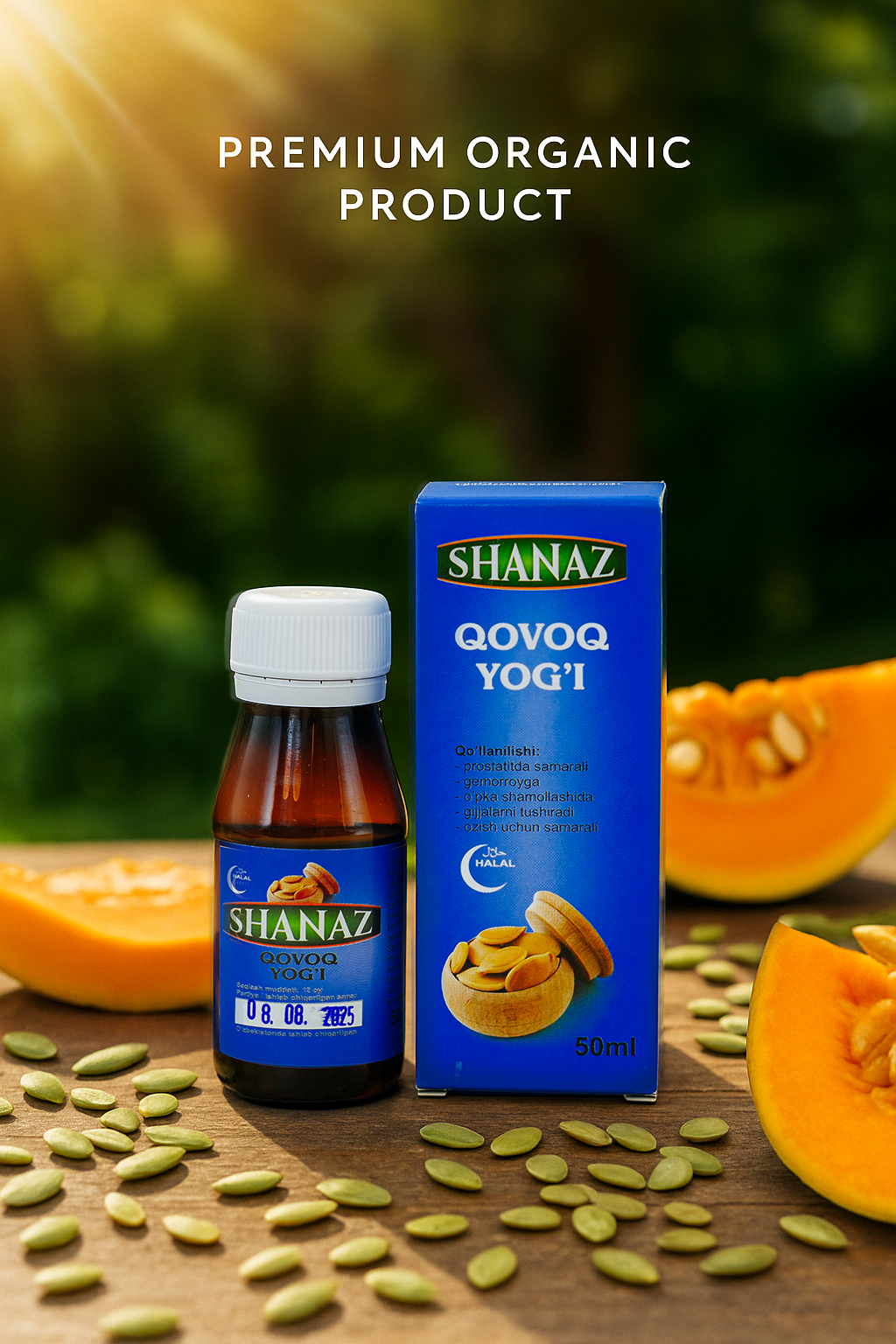 Масло тыквенное, 50 мл Pumpkin Power Oil — 100% натуральный продукт