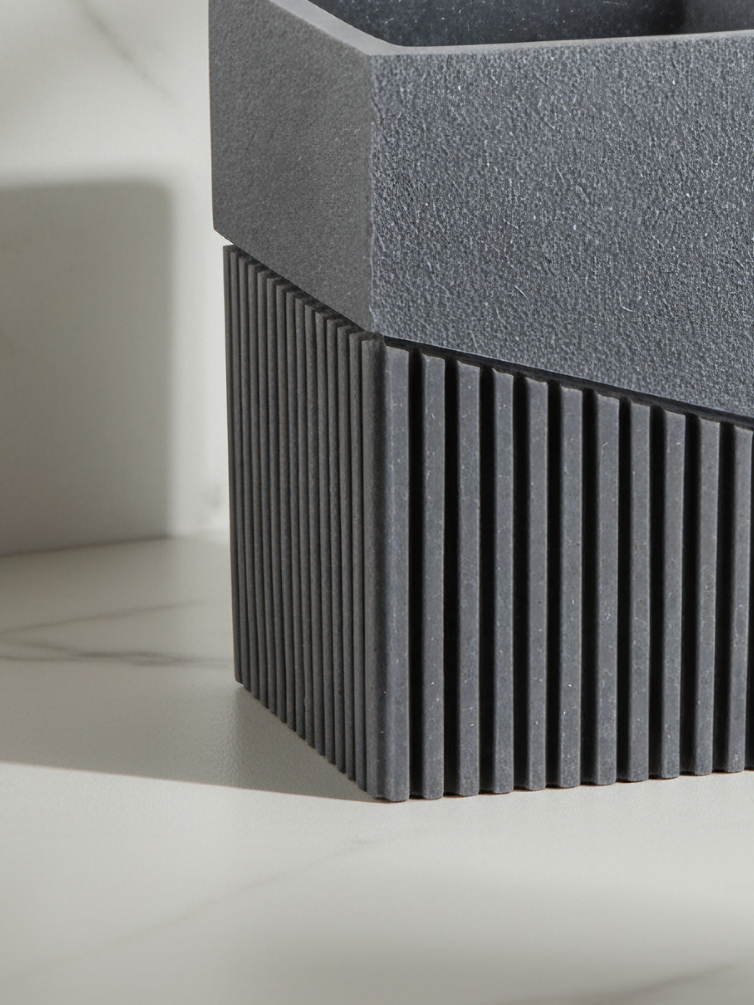 Стакан для зубных щеток PERFECTO LINEA Element серый (35-618300) — фото 1