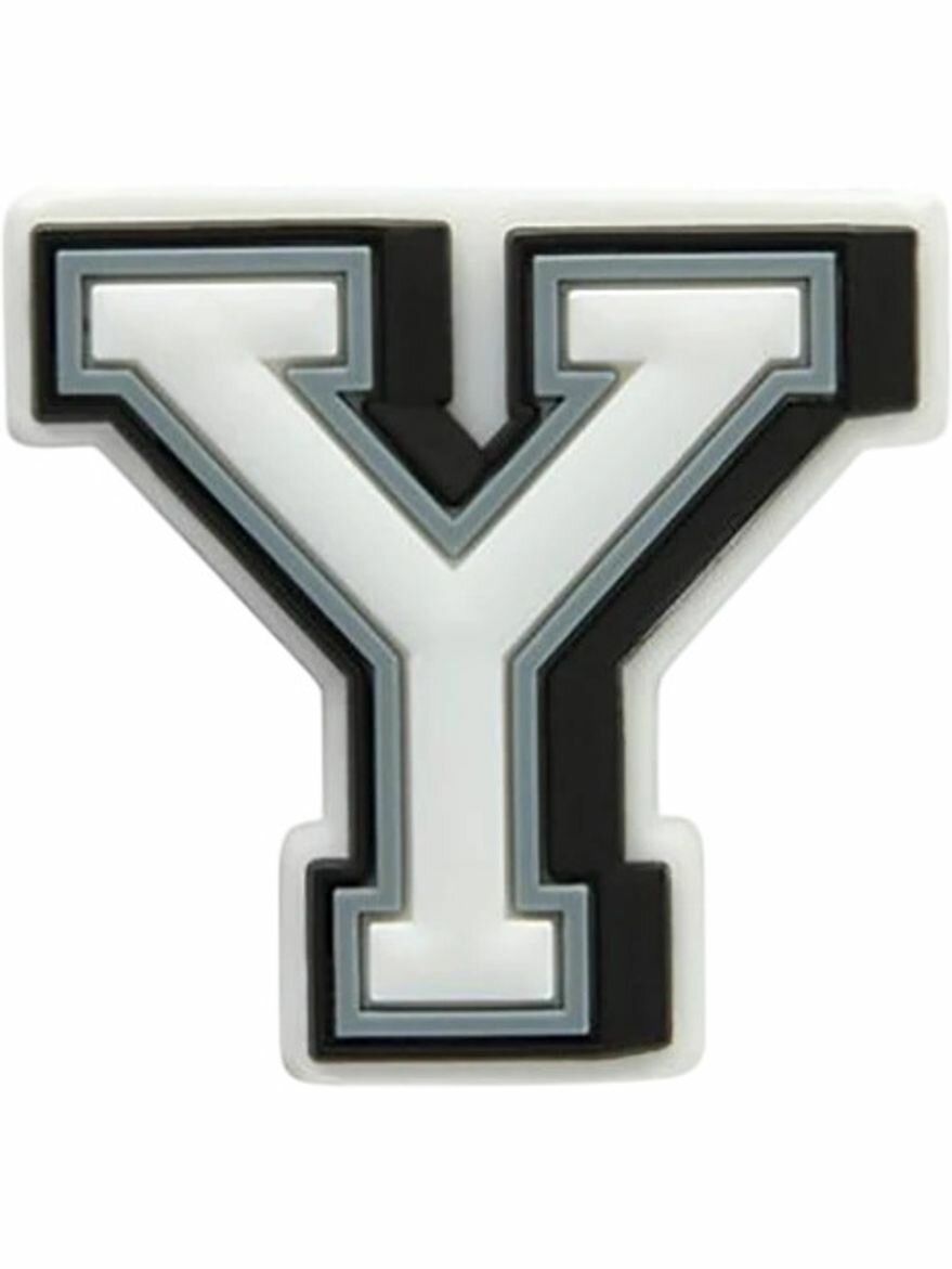 Джибитс Crocs Jibbitz Letter Y Унисекс 10007018 onesize белый, черный