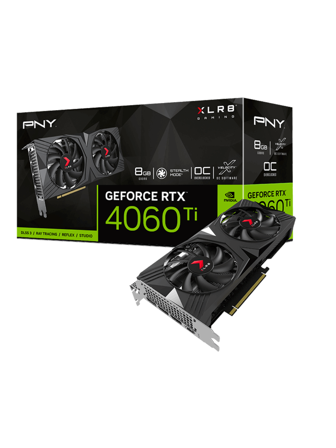 PNY - 8GB GeForce RTX4060Ti Verto GDDR6 128bit DP HDMI (VCG4060T8DFXPB1-O)