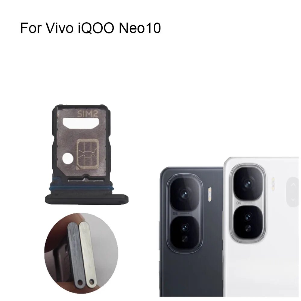 Для Vivo iQOO Neo10, новый протестированный держатель для SIM-карты, лоток для карт, слот для черный