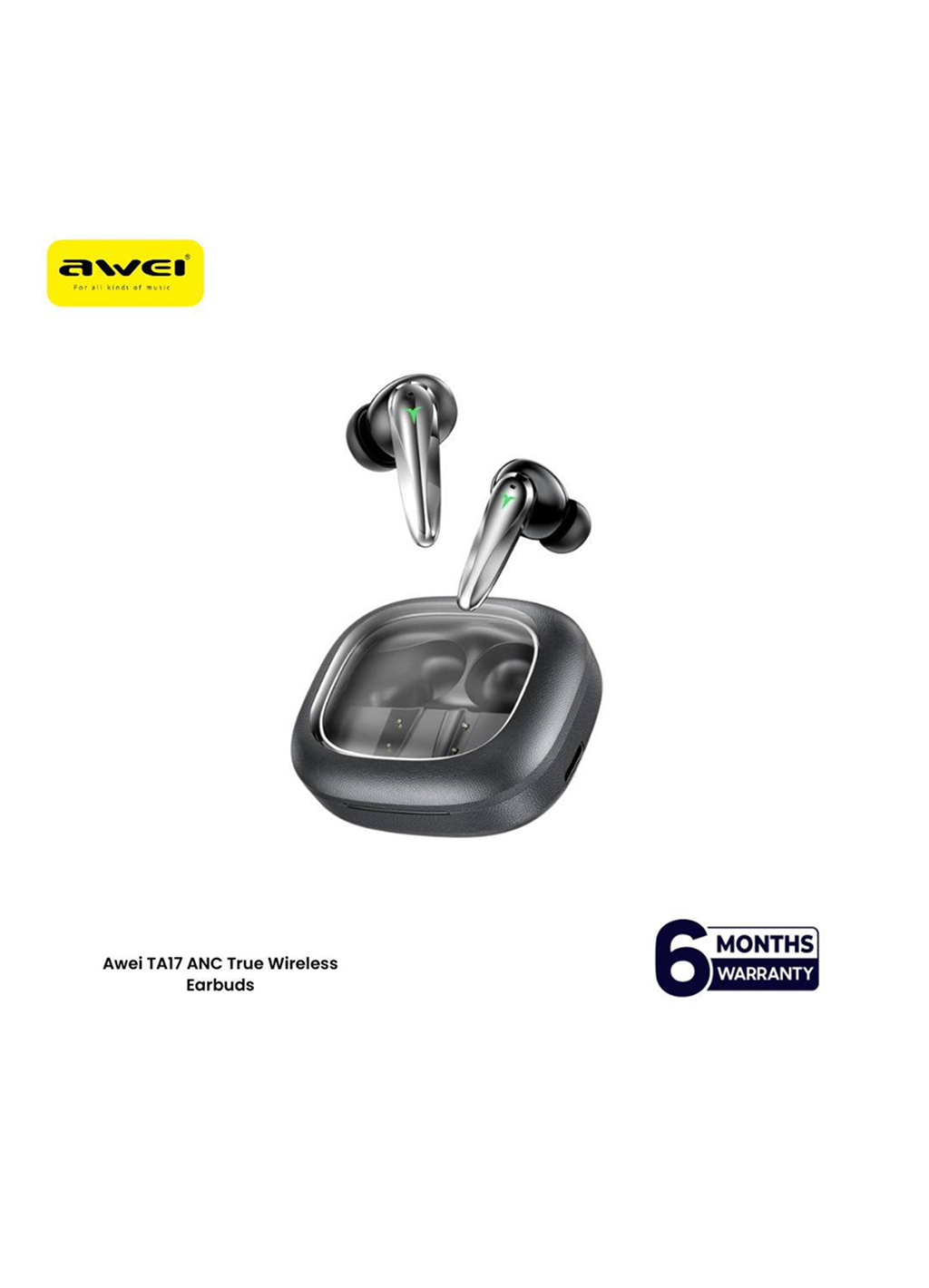 Наушники беспроводные Awei TA17, ANC, активное шумоподавление