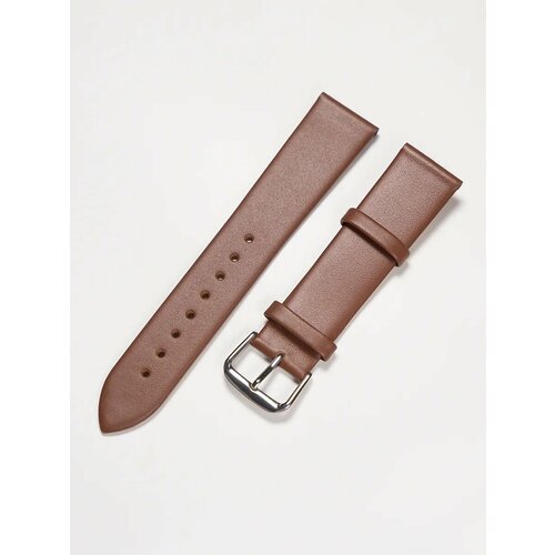 Ремешок HASPIC, фактура гладкая, размер 22/20 M, черный