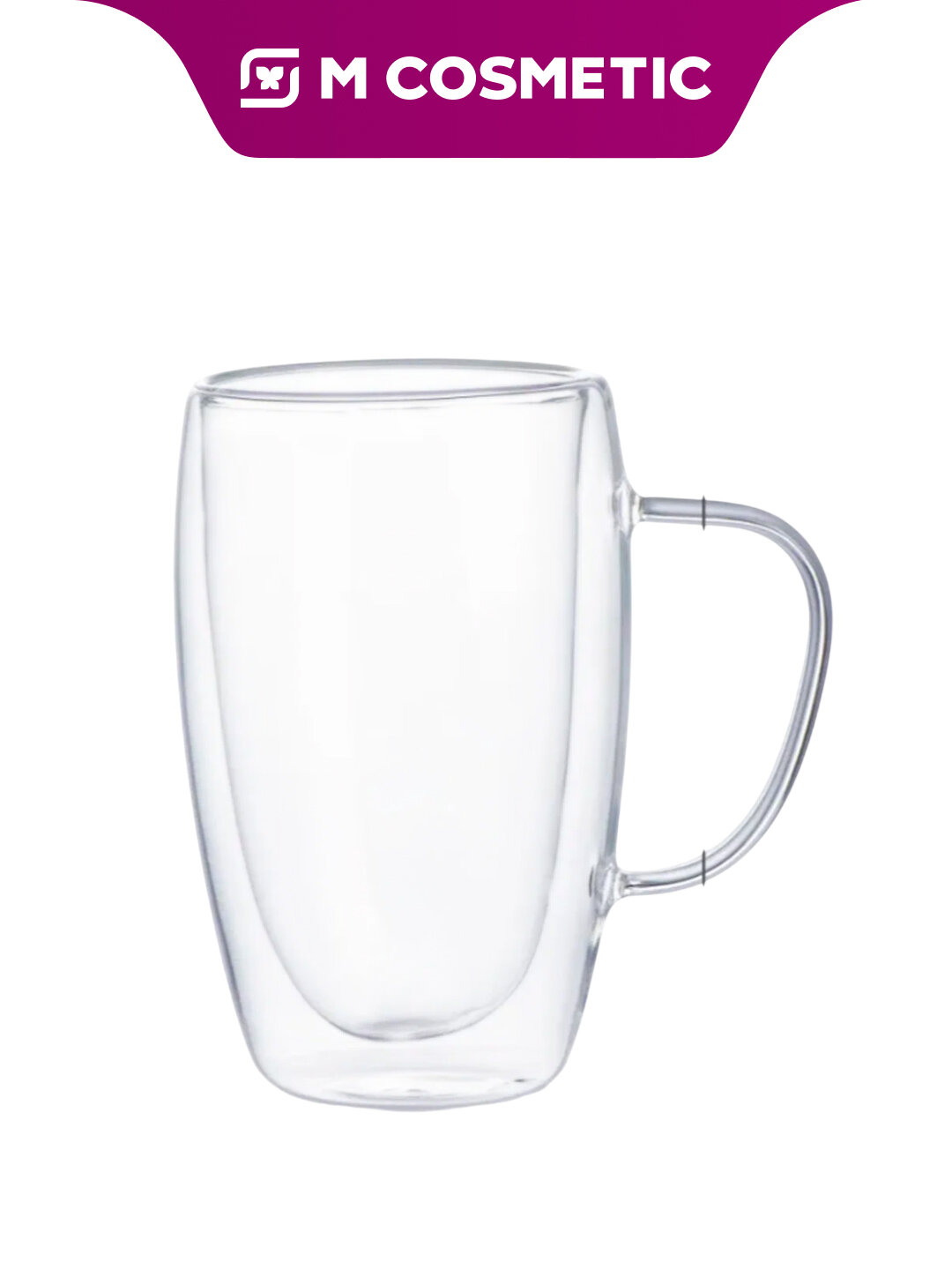 Кружка UNIFICO, боросиликатное стекло, двойные стенки, 450 мл