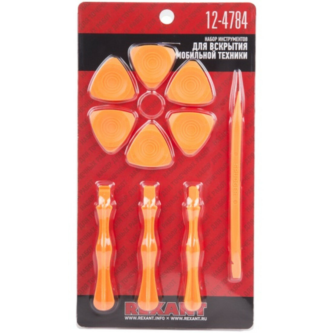 Набор инструментов для вскрытия корпусов мобильной техники Rexant RA-04 10 предметов