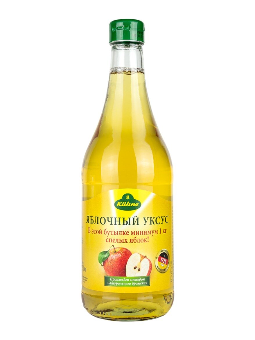 Уксус Kuhne Apple vinegar яблочный 5%, 750 мл