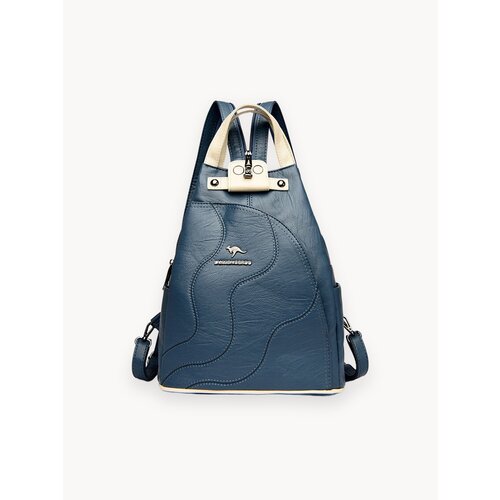 Рюкзак, женский, многофункциональный, синий