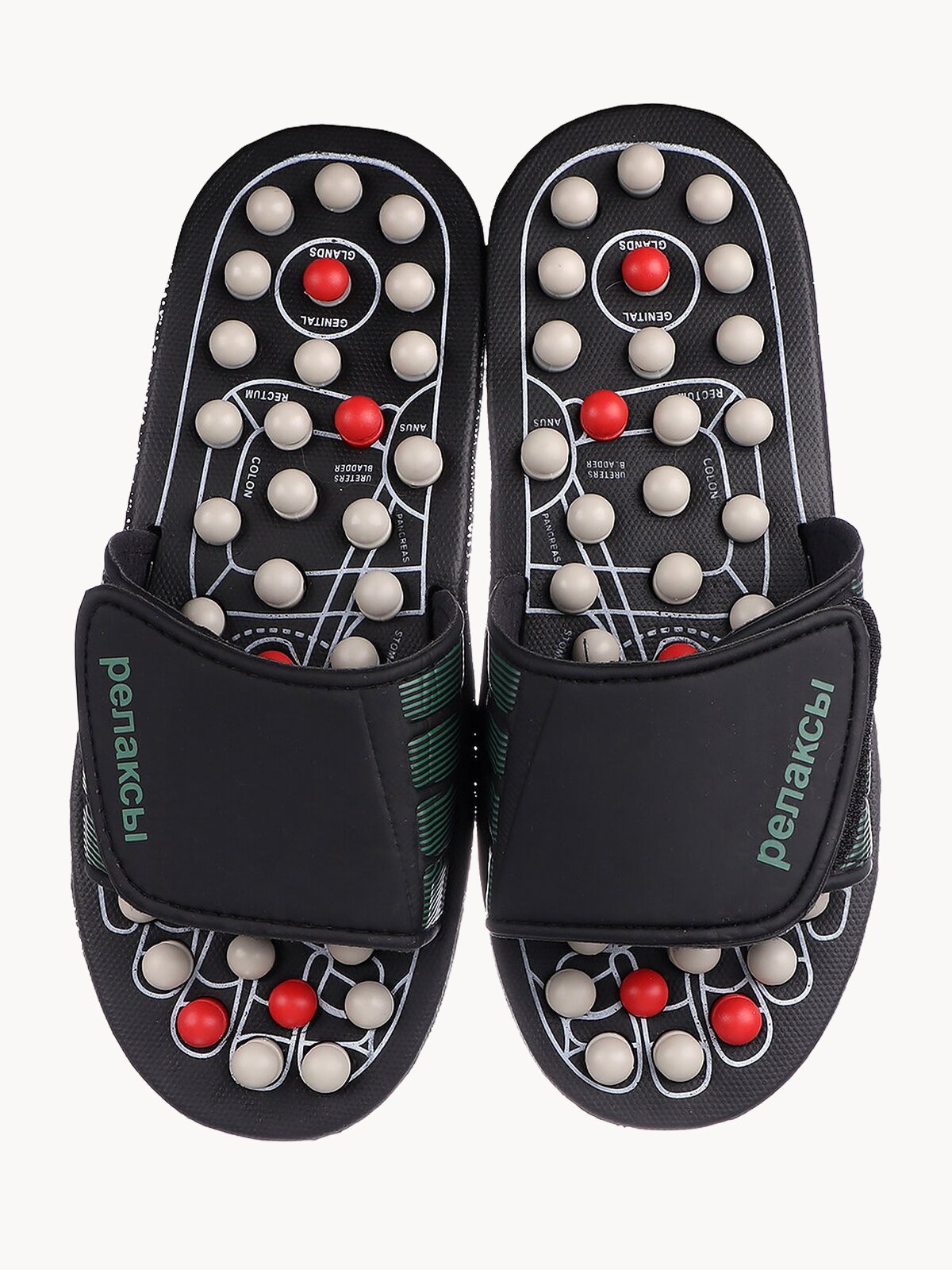 Рефлекторные массажные тапочки с пружинами L, размер 42-44 KW-313 E