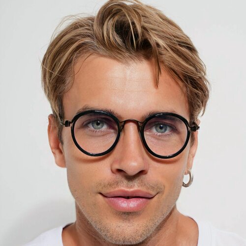 Изображение товара Очки Zabologen, без диоптрий, для компьютера, с защитой от синего света, круглые, чёрные