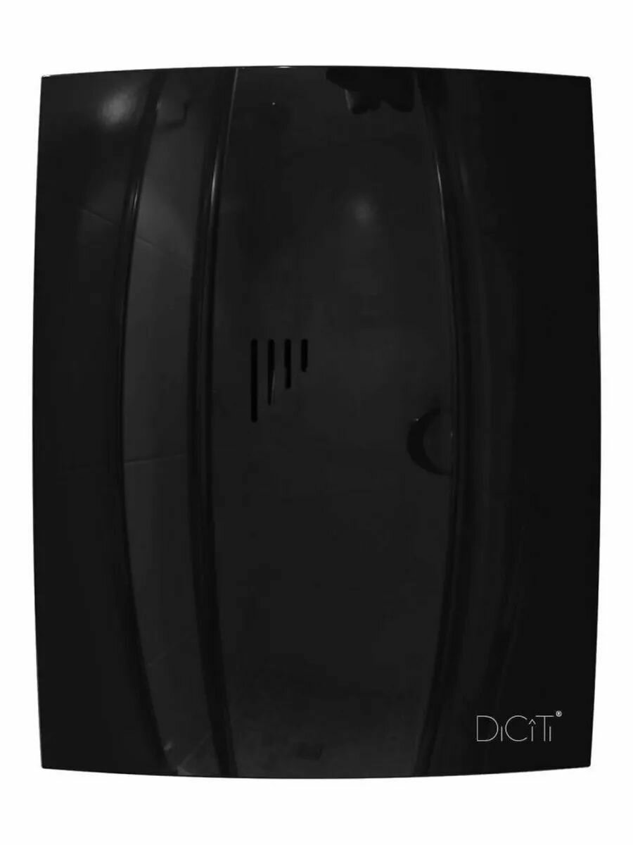 Вентилятор вытяжной BREEZE 4C Obsidian, 100 мм, с обратным клапаном, в ванную, в санузел, черный глянец. DiCiTi
