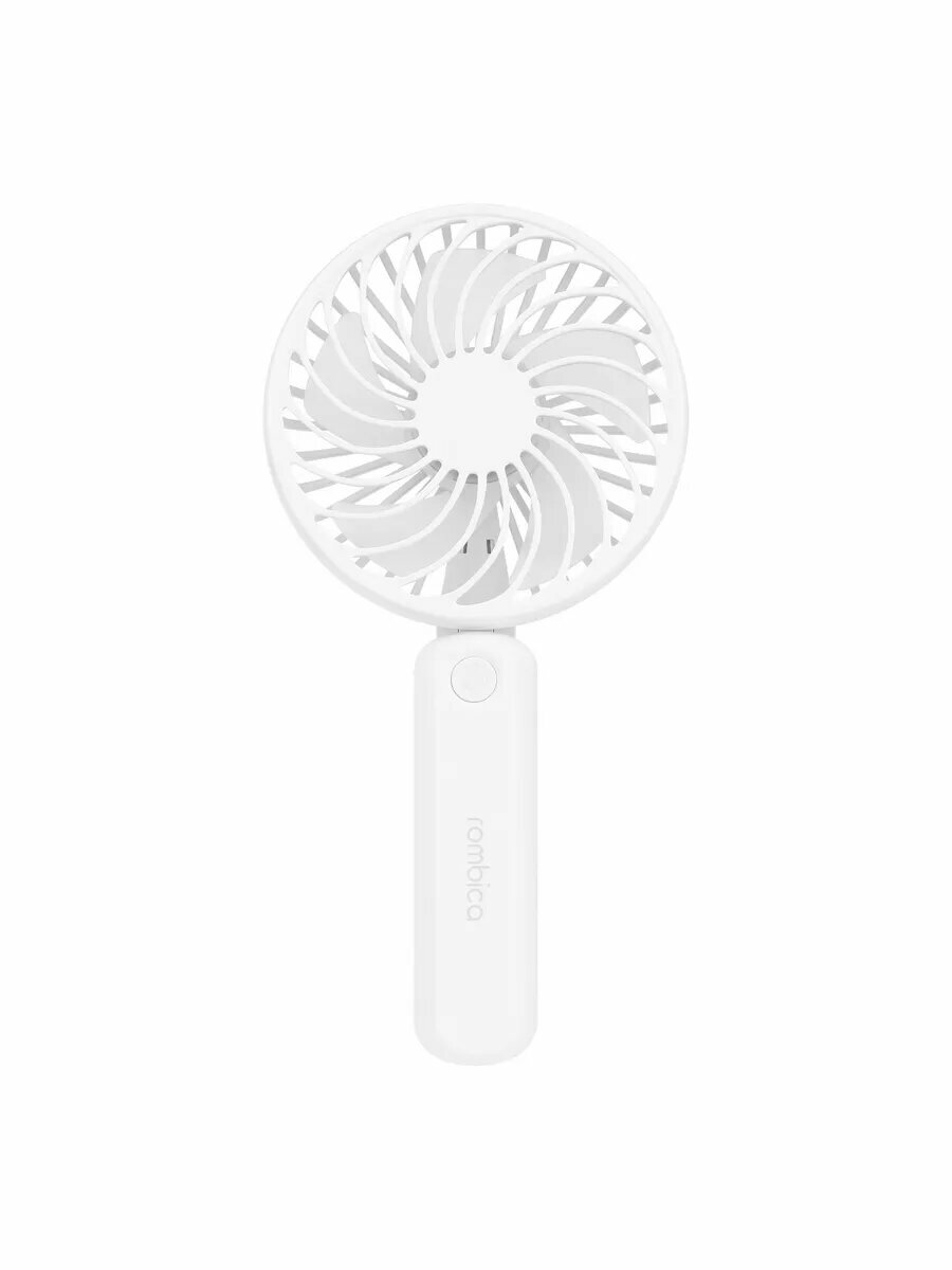 Вентилятор с аккумулятором Rombica Handy Fan, 4Вт, складной, 3 скорости, белый — фото 1