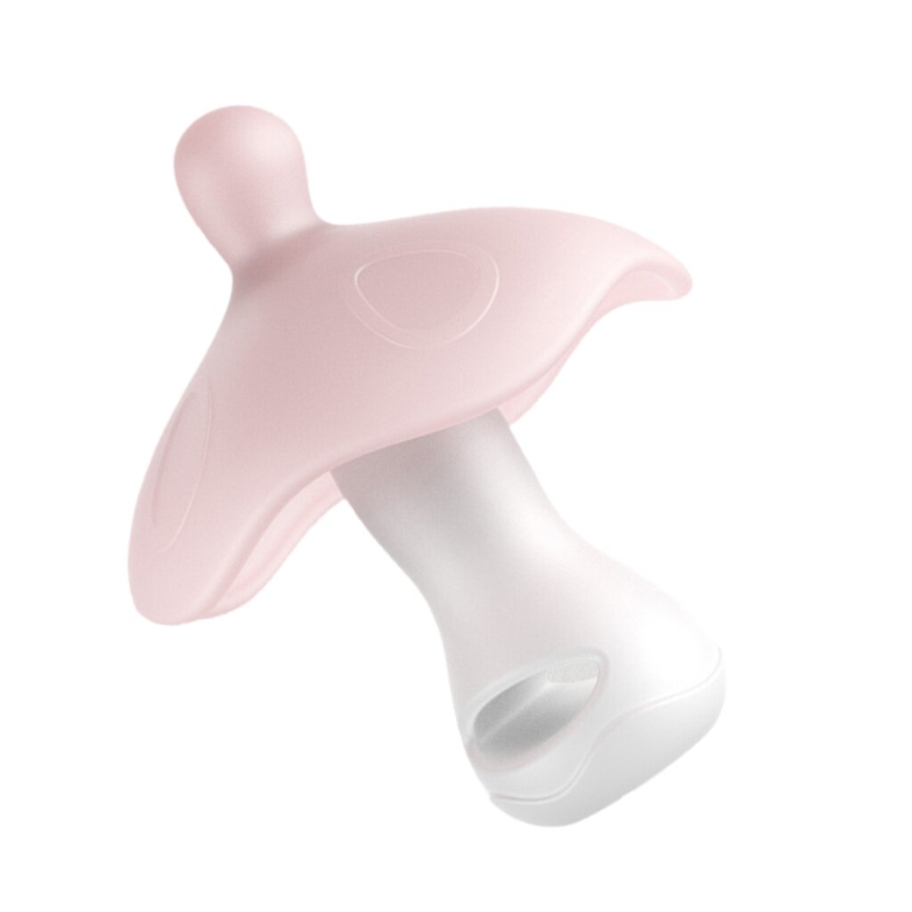 Soft Silicone Baby Teether Mushroom Shape Infant Toothbrush Flexible Silicone Baby Teether Soothing Gums Relief Present