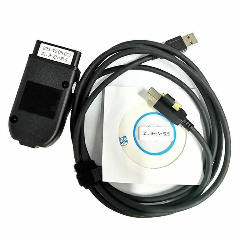 Автосканер VCDS HEX V2 с ФЛЕШКОЙ для Вася VAG 23.3 RUS, VAG COM 19.6 (Audi, Volkswagen, Skoda 1990-2022 год) Версия 2.0 PRO + ВИДЕОКУРСЫ + Сборник кодировокwu，Русский Английский